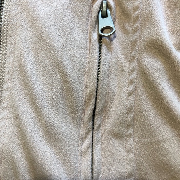 Bluenotes faux suede Jacket. Size:medium. Pinky Beige colour - Picture 6 of 9